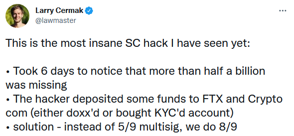 Mắc sai lầm ngớ ngẩn, hacker của vụ án Axie Infinity đã đóng băng toàn bộ số tiền trộm được, danh tính có nguy cơ bị lộ - Ảnh 1. Mắc sai lầm ngớ ngẩn, hacker của vụ án Axie Infinity đã đóng băng toàn bộ số tiền trộm được, danh tính có nguy cơ bị lộ - Ảnh 1.