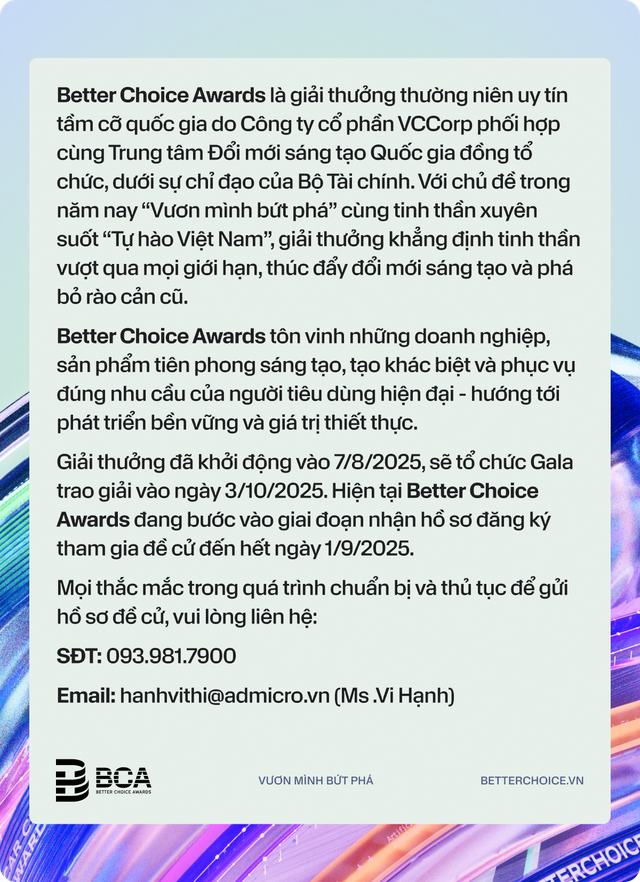 Gala trao giải Better Choice Awards 2025 có những Đổi mới sáng tạo gì so với 2 mùa trước?- Ảnh 11.