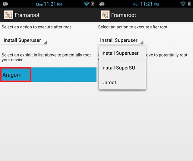 Root các thiết bị Android một cách đơn giản với Framaroot