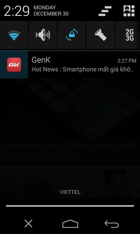  Tin hot từ ứng dụng GenK sẽ được hiển thị ngay ở phần thông báo giúp người dùng dễ dàng theo dõi.
