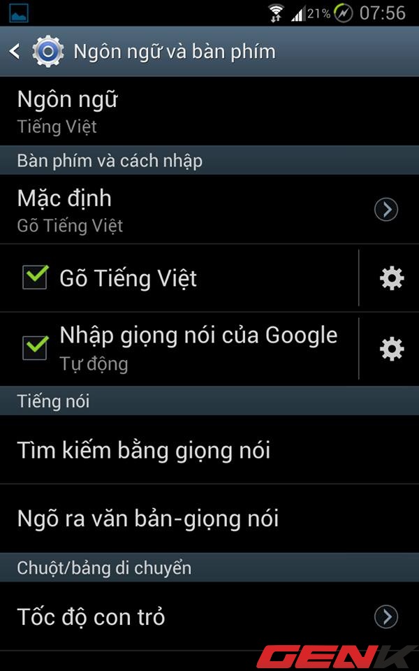 Kích hoạt để nhắn tin, soạn văn bản bằng giọng nói tiếng Việt với Google Voice Search cho Android