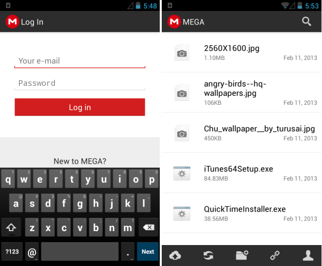 MEGA chính thức phát hành ứng dụng quản lý trên Android