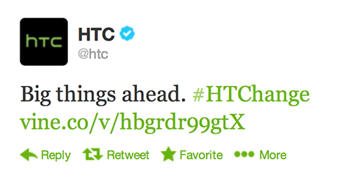  Thông báo của HTC.