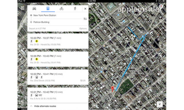 Google Maps cập nhật cho iOS, hỗ trợ bản đồ trong nhà trên iPad