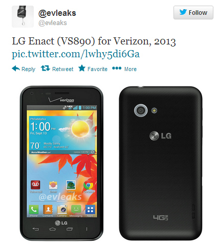  Lộ diện smartphone tầm trung LG Enact.