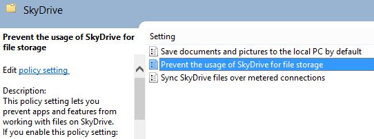 Loại bỏ SkyDrive ra khỏi hệ thống