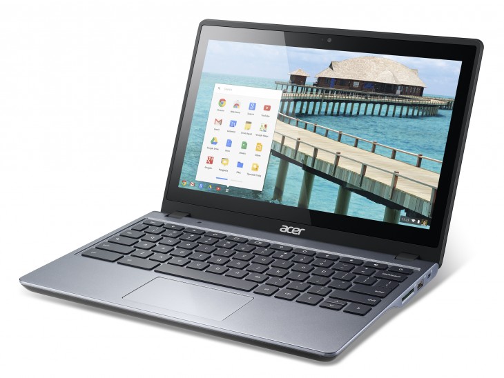 Acer C720P touch Lft 730x548 Acer announces touchscreen Chromebook C720P with 32GB SSD and 2GB RAM, coming in early December for $299.99