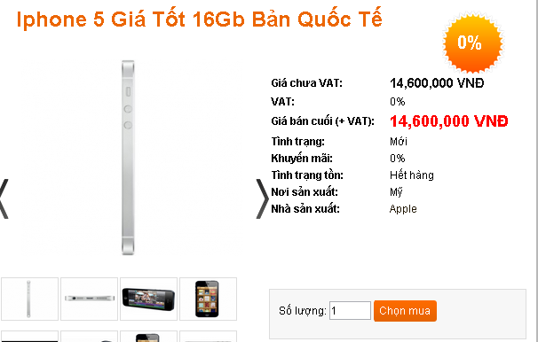 Đón chào iPhone 5s, iPhone 5 giảm giá nhẹ tại Việt Nam