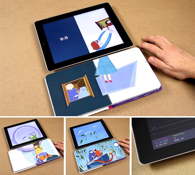 Ứng dụng Bridging Book cho phép tương tác thực giữa iPad và sách