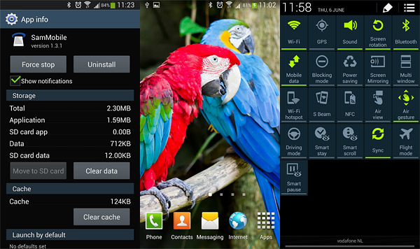 Galaxy S4 được cập nhật phần mềm tăng bộ nhớ trong và có thẻ quay video chế độ HDR
