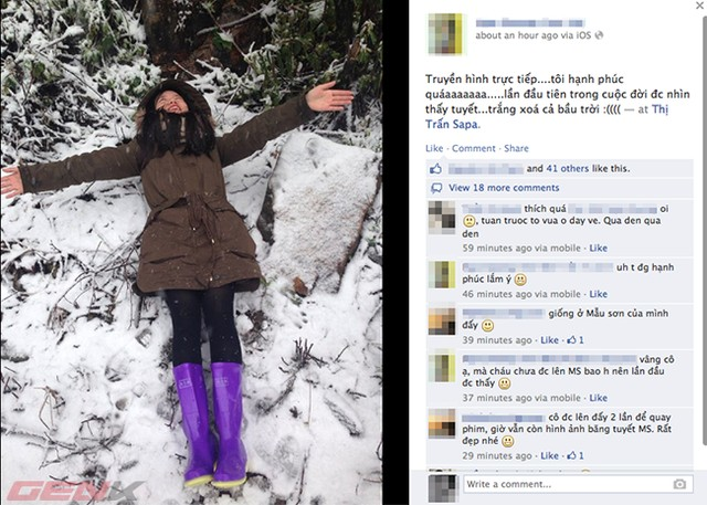 Ngập tràn hình ảnh tuyết phủ trắng xóa Sapa trên các trang mạng xã hội