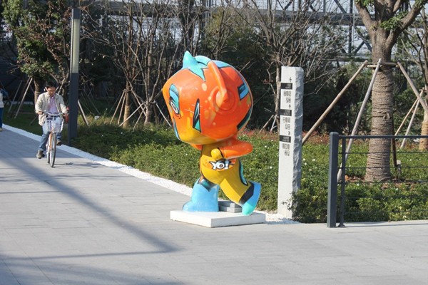  Alibaba cũng bố trí nhiều linh vật trong khuôn viên để trang trí.