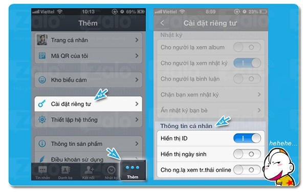Làm thế nào để “riêng tư” hơn trên Zalo?