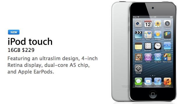 Apple unveils new iPod Touch: 16GB storage, no back-facing camera, $229