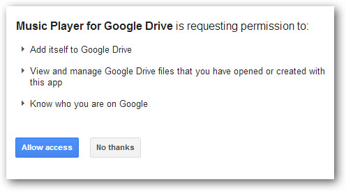 Tạo danh s&aacute;ch c&aacute;c b&agrave;i h&aacute;t y&ecirc;u th&iacute;ch từ kho nhạc Google Drive của bạn 2