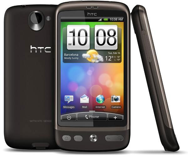  HTC Desire là điện thoại đầu bảng của HTC trong năm 2010