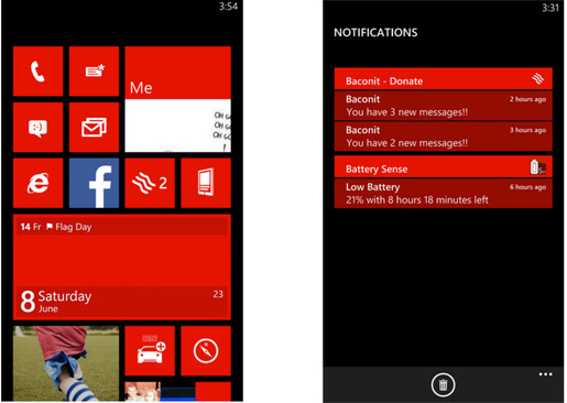 Lộ diện hệ thống Notification của Windows Phone 8.