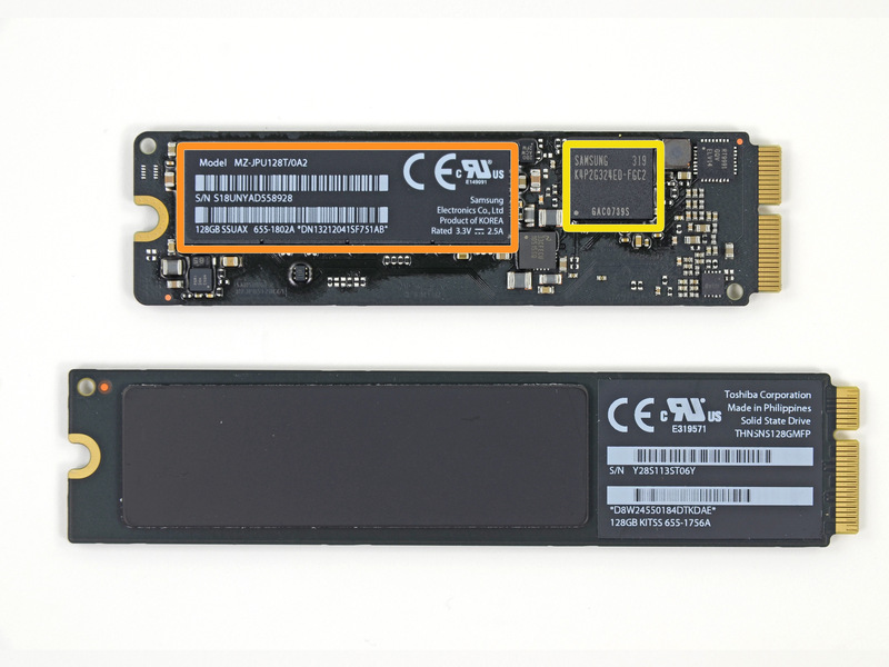  Đỏ: Bộ điều khiển flash S4LN053X01-8030 (ARM) của Samsung.