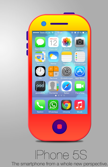  Liệu một chiếc iPhone 5S được thiết kế theo kiểu iOS 7 có được người dùng ủng hộ?