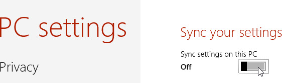 X&oacute;a dữ liệu đồng bộ tr&ecirc;n Windows 8
