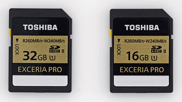Toshiba's Exceria Pro SDHC cards claim 'world's fastest' write speeds of 240MB per second