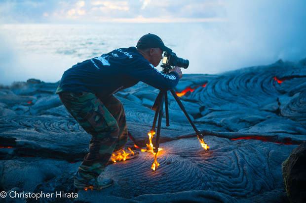 Photographer Gets So Close to Lava That His Shoes and Tripod Catch on Fire 5A2A6592 copy