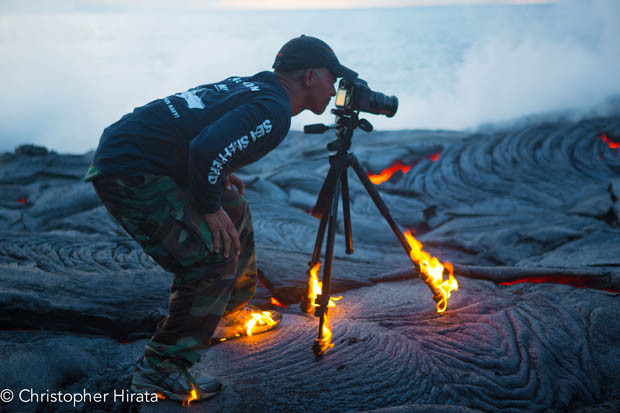 Photographer Gets So Close to Lava That His Shoes and Tripod Catch on Fire 5A2A6594 copy