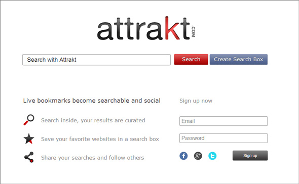  Attrakt mang đến một mô hình tìm kiếm thông minh và mang tính xã hội cao.