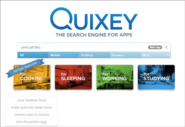  Tìm kiếm ứng dụng phù hợp với nhu cầu nhanh chóng cùng Quixey.