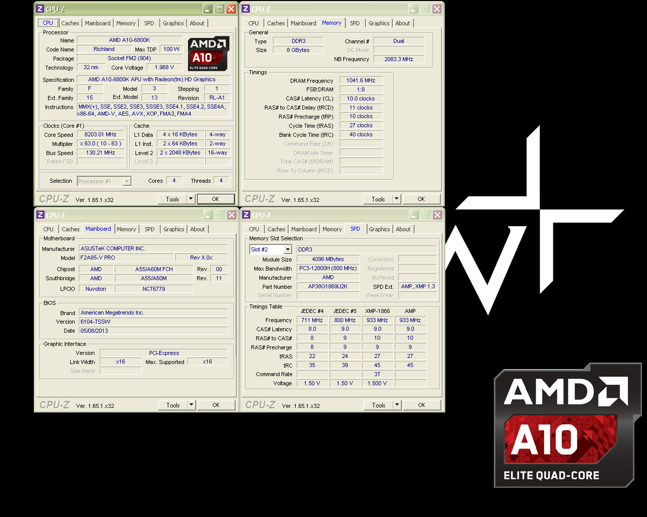 Chip APU A-10 6800K của AMD lại phá kỉ lục ép xung với tốc độ 8,2 GHz