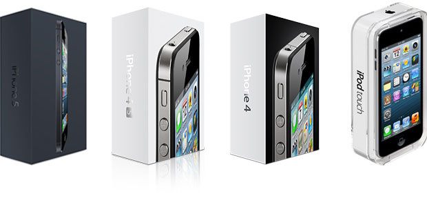 iPhone 5, iPhone 4S, iPhone 4, iPod touch 5 bao bì