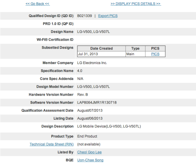 Lộ diện 2 thiết bị lạ, có thể là tablet của LG