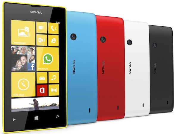 Điện thoại Nokia Lumia 520 có nhiều màu sắc tuyệt đẹp