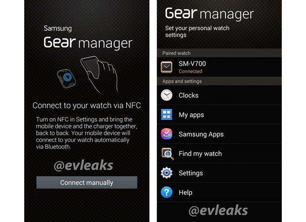 Samsung Gear Manager screens leak, show app management and more