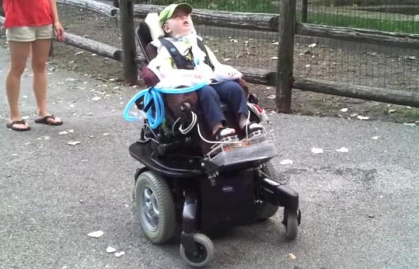 Alejandro in wheelchair