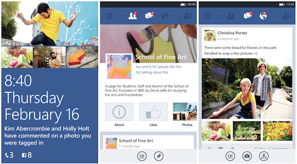 Sau nhiều năm chờ đợi, Windows Phone 7 mới có ứng dụng Facebook riêng