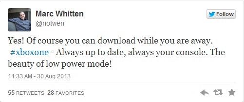 Microsoft xác nhận Xbox One cũng cho phép tải game từ xa