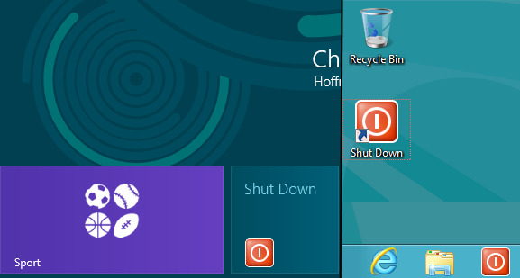 how to shut down windows 8