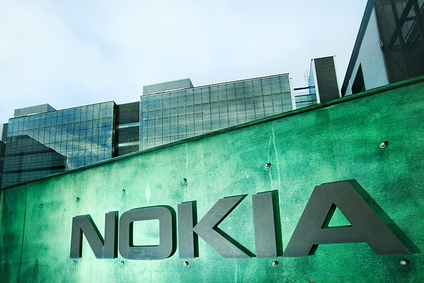Nokia logo, Helsinki, Finland 87570