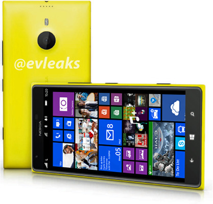 Giant Nokia Lumia 1520 leaks out in yellow armor