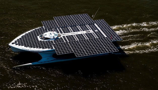 Hình ảnh siêu du thuyền năng lượng mặt trời lớn nhất thế giới