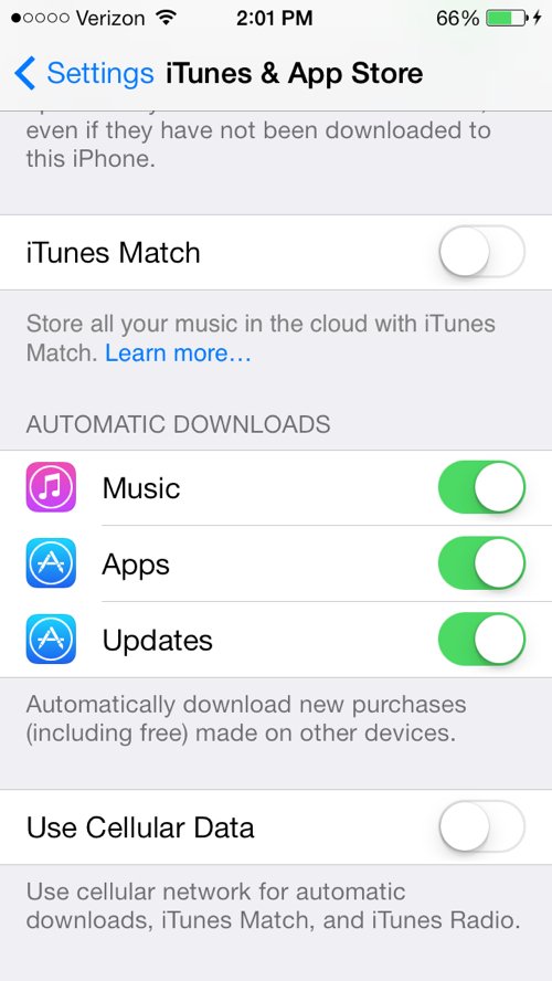 You can tell iOS 7 to automatically update your apps without opening the App Store. Go to Settings > iTunes & App Store and switch the "Updates" option to green under the Automatic Downloads section.