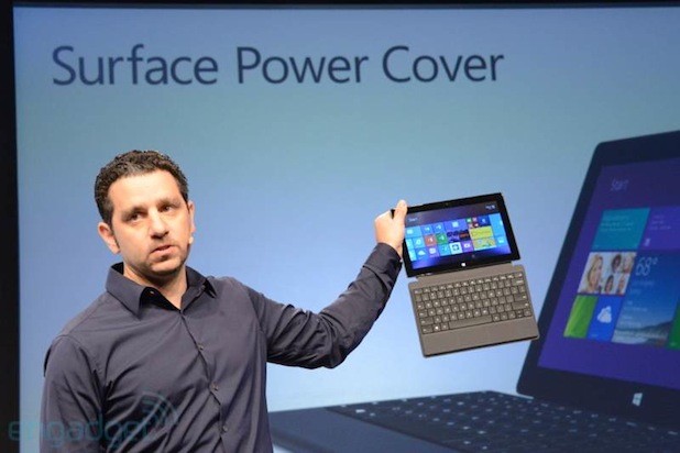 Microsoft Surface Pro 2 có bàn phím gắn rời giúp tăng thời gian sử dụng lên gấp ba