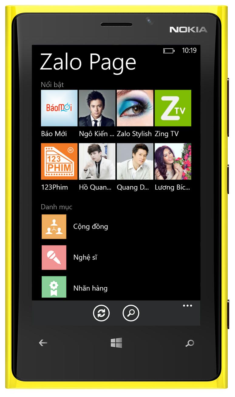 Cảm nhận Zalo trên Windows Phone 8