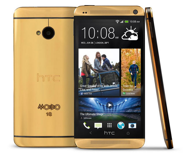 Chính thức ra mắt smartphone HTC One dát vàng siêu sang