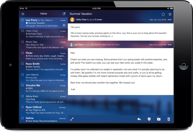 Mỹ - Tablet - iPad Mini - Hộp thư đến và Conversation View