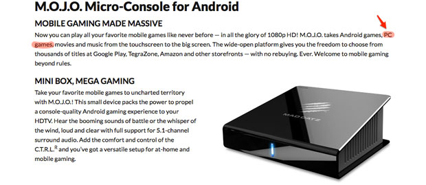 Mad Catz MOJO Android console shipping December 10th for $250