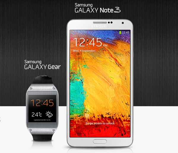  Samsung tung Galaxy Note 3 và Galaxy Gear 
