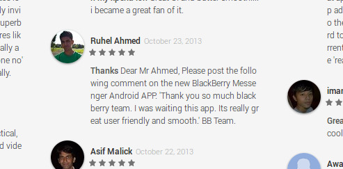 BBM Review Spam