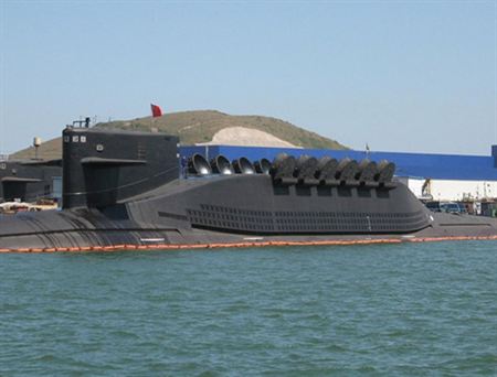  Tàu ngầm hải quân Trung Quốc Type 094 mang tên lửa đạn đạo liên lục địa JL-2.